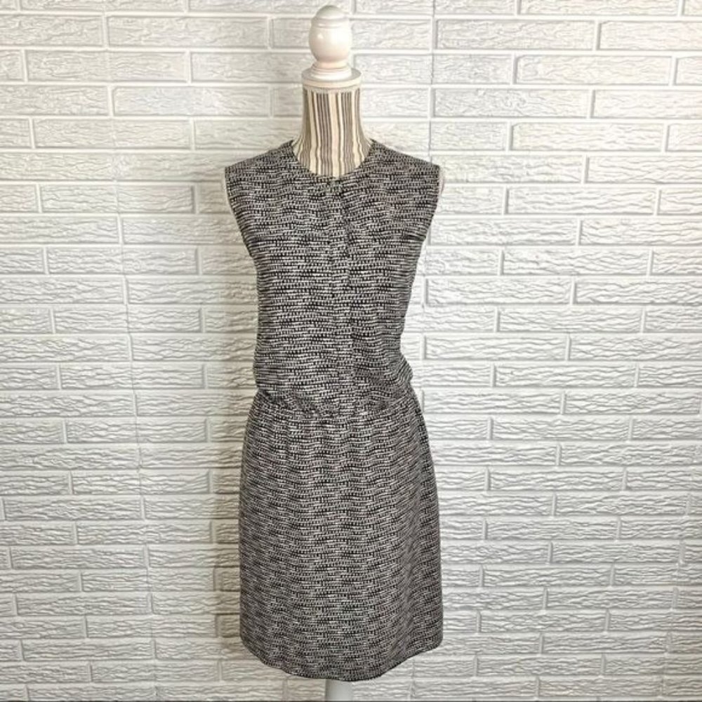 Merona Black and White Patterned Dress Size Large